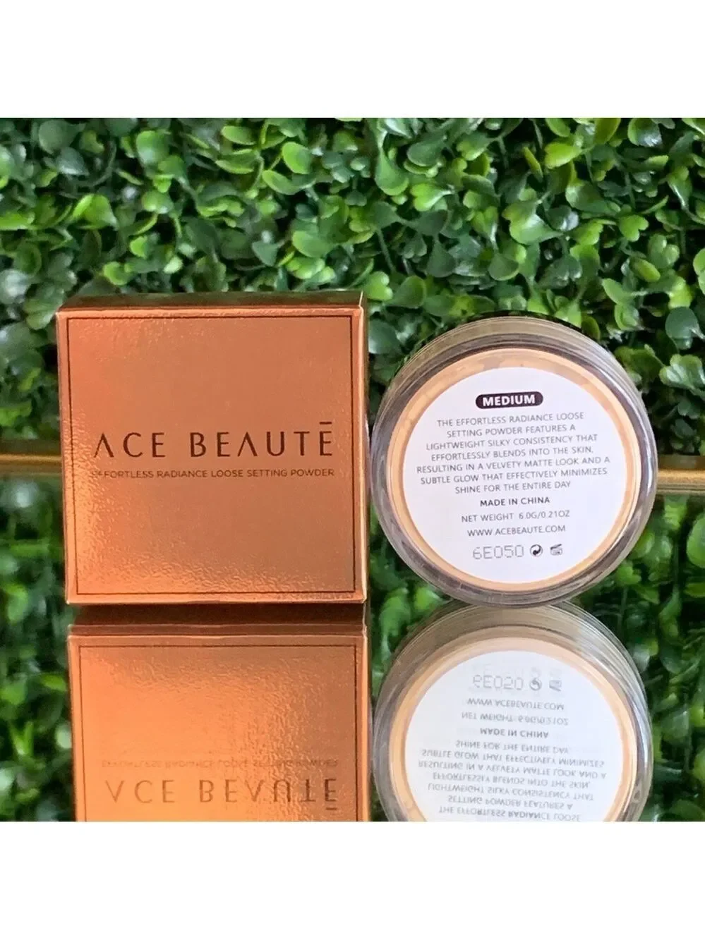 Ace Beaute MEDIUM Effortless Radiance Loose Setting Powder | NEW | FULL SIZE